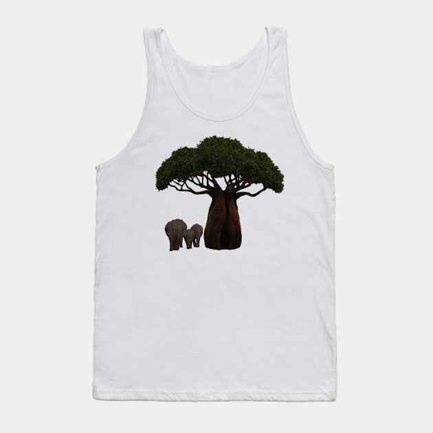 baobab retro vintage Tank Top by jamai27